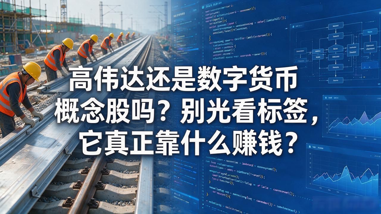 高伟达还是数字货币概念股吗？别光看标签，它真正靠什么赚钱