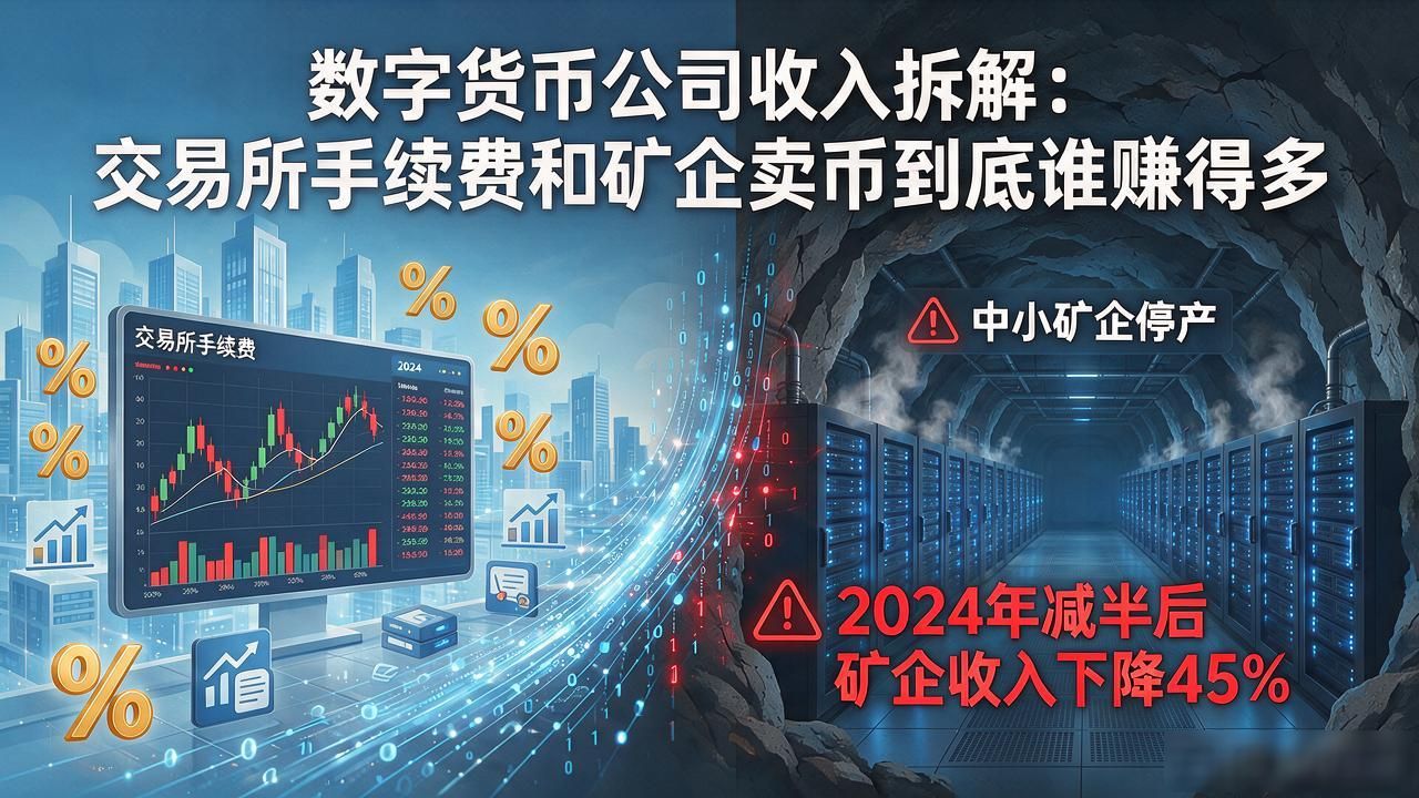 数字货币公司收入拆解：交易所手续费和矿企卖币到底谁赚得多