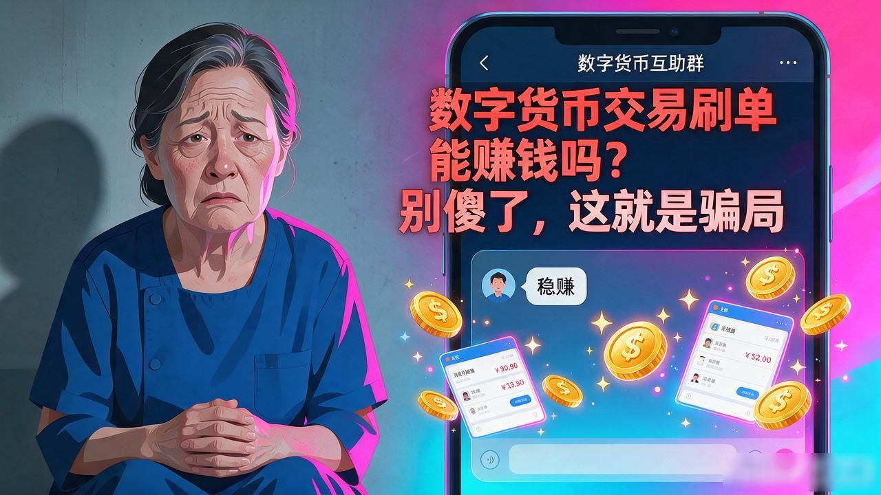 数字货币交易刷单能赚钱吗？别傻了，这就是骗局