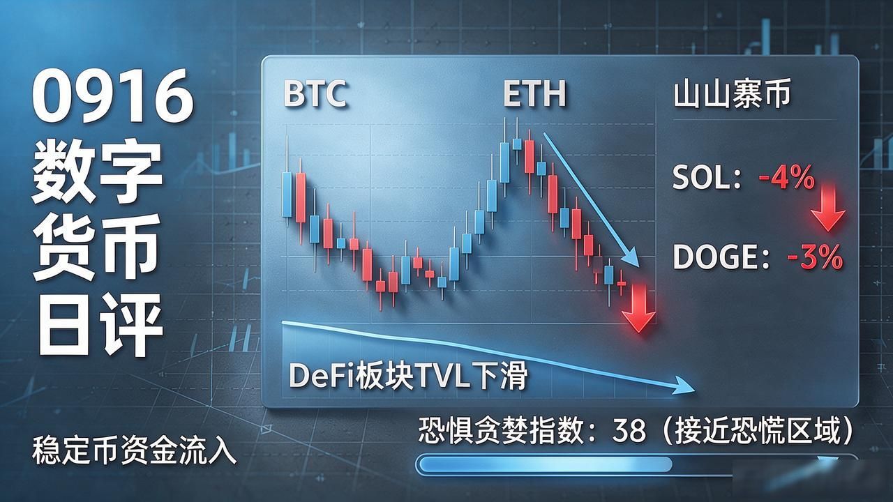 0916数字货币日评：BTC缩量震荡、ETH破位，今天轻仓还是空仓？