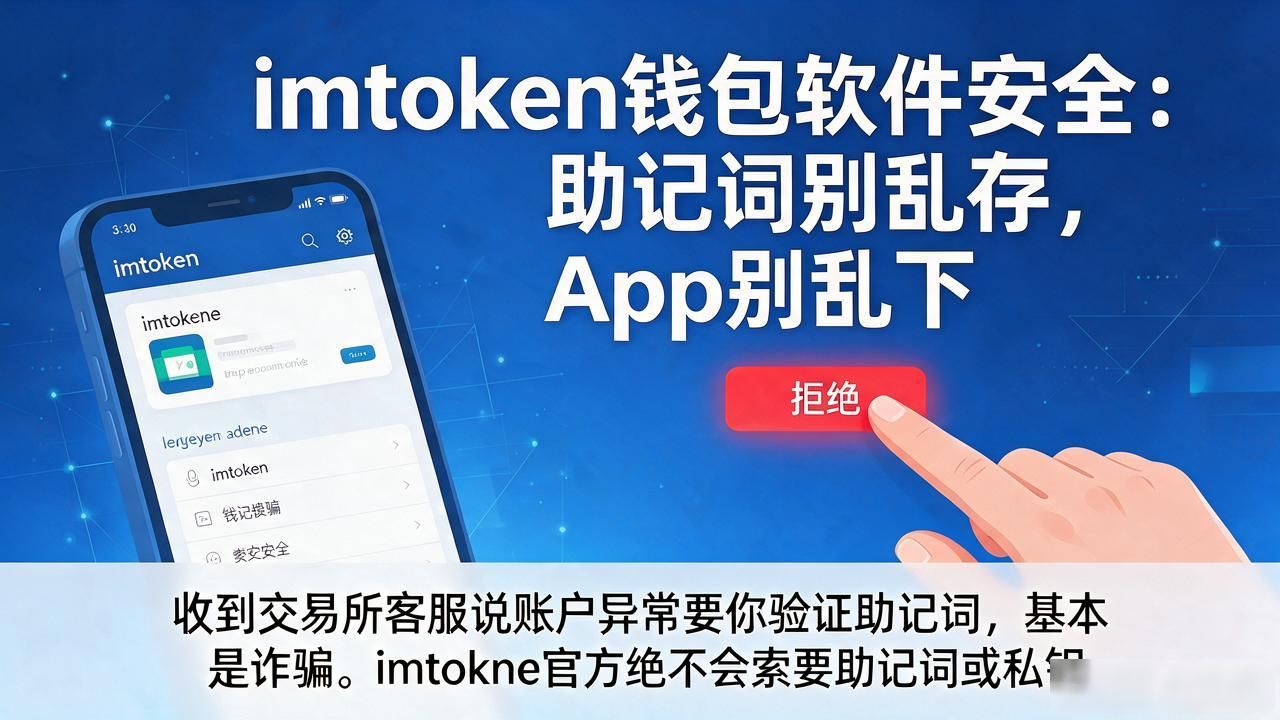 imtoken钱包软件安全：助记词别乱存，App别乱下