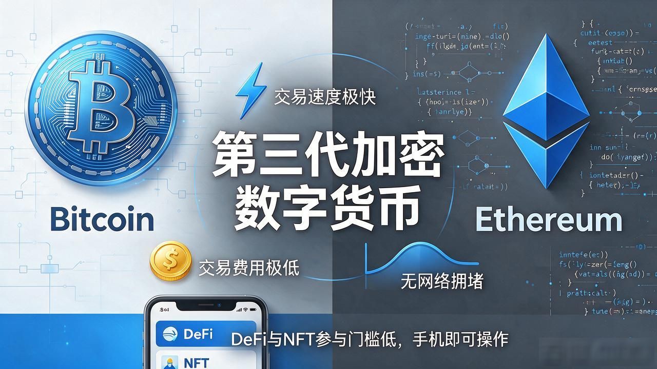 第三代加密数字货币到底值不值得买？和比特币以太坊有啥不同