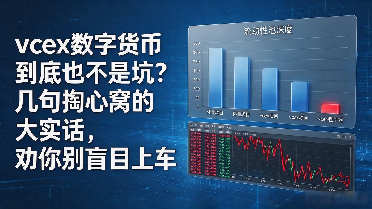 vcex数字货币到底是不是坑？几句掏心窝的大实话，劝你别盲目上车