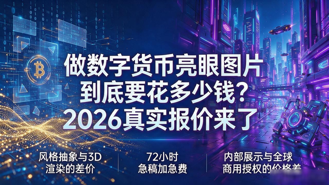 做数字货币亮眼图片到底要花多少钱？2026真实报价来了