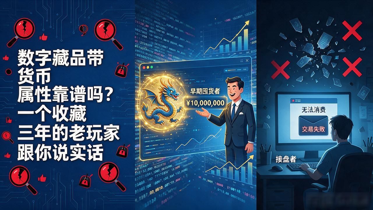 数字藏品带货币属性靠谱吗？一个收藏三年的老玩家跟你说实话