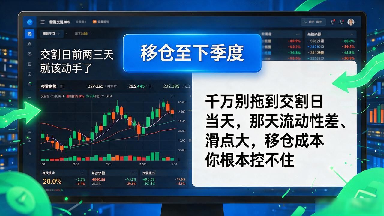 移仓换月最佳时机滑点控制_数字货币合约几点交割_USDT本位季度合约交割时间UTC北京时间换算