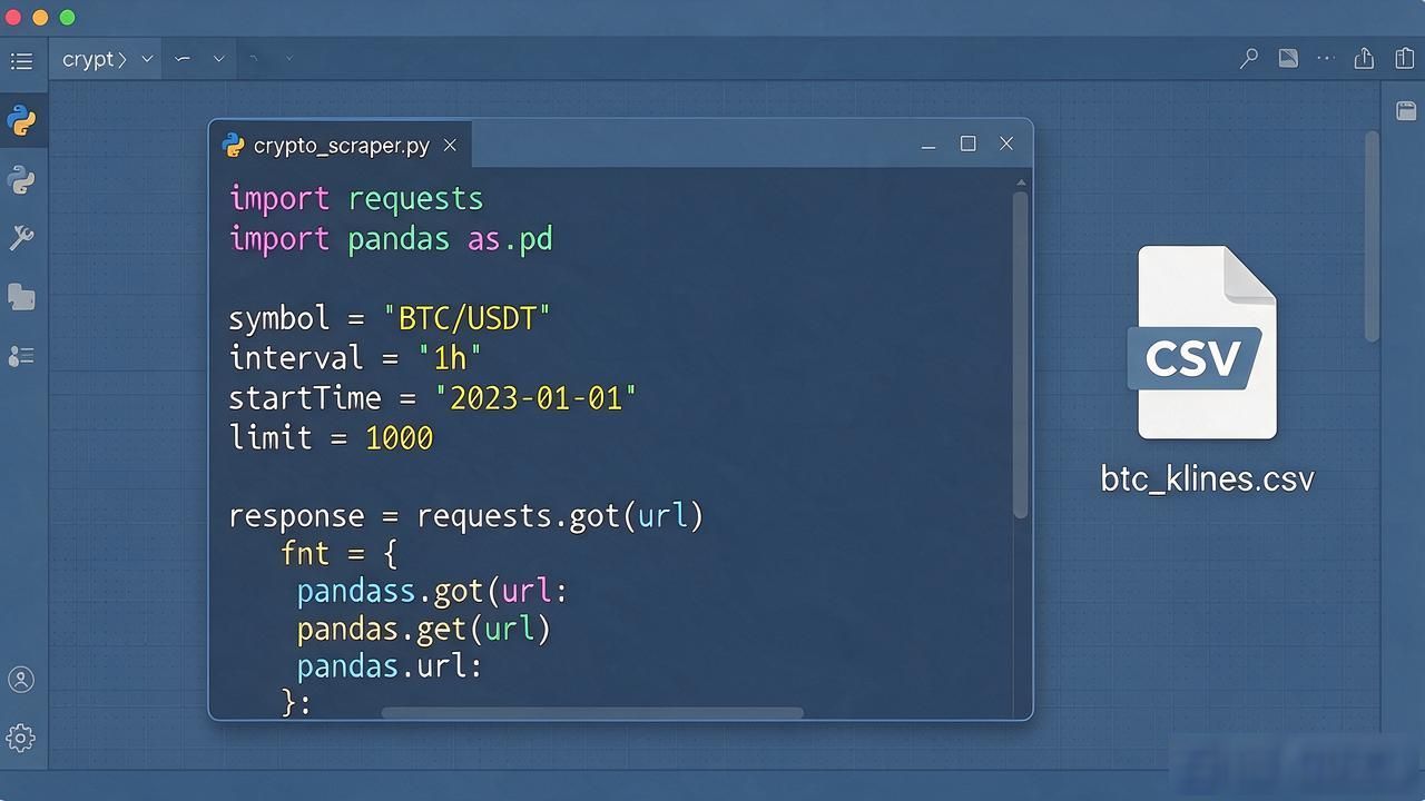 如何爬取数字货币交易所k线图_Python爬取币安K线数据REST API教程_OKX Bybit公开接口获取OHLCV历史数据