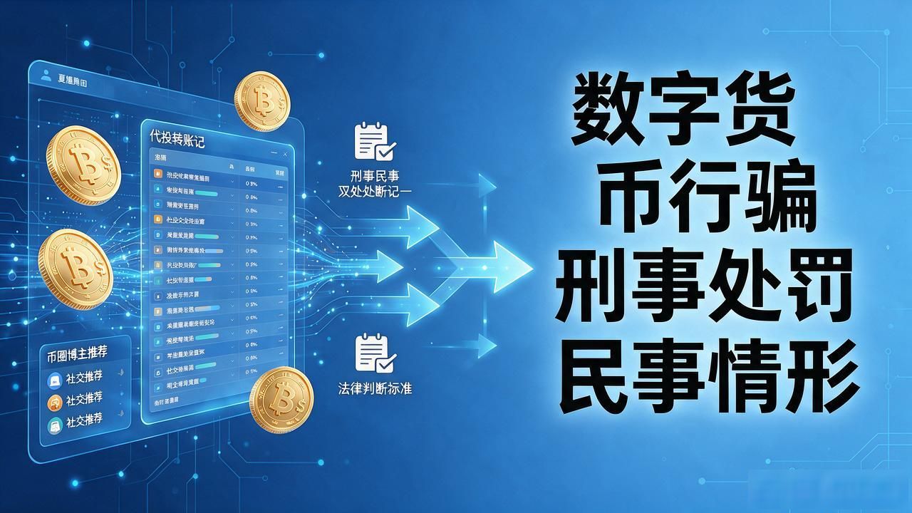 数字货币行骗到底怎么判？刑事处罚标准与量刑轻重一次讲清